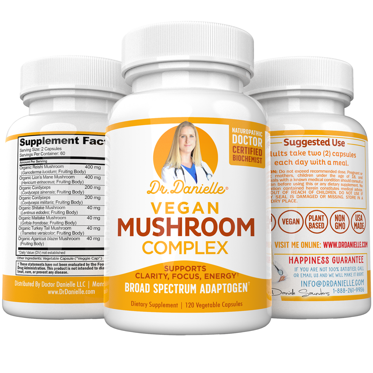 Immune Boosting Supplement with 8 Adaptogen Mushrooms Dr. Danielle
